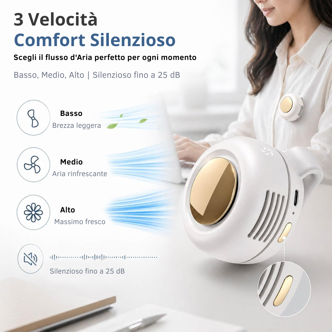 Mini Ventilatore a Clip