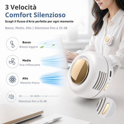 Mini Ventilatore a Clip